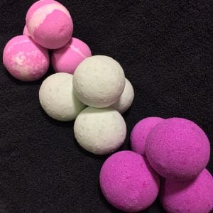 Welsh Rose, Clarity & First Kiss Bath Bombs