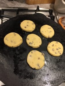 Cooking on the griddle