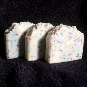 Confetti soap, the cut