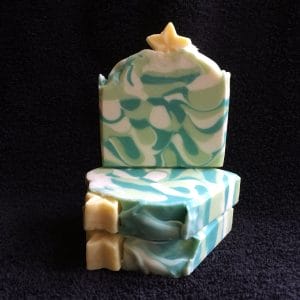 Frosted Christmas Tree Handmade Soap