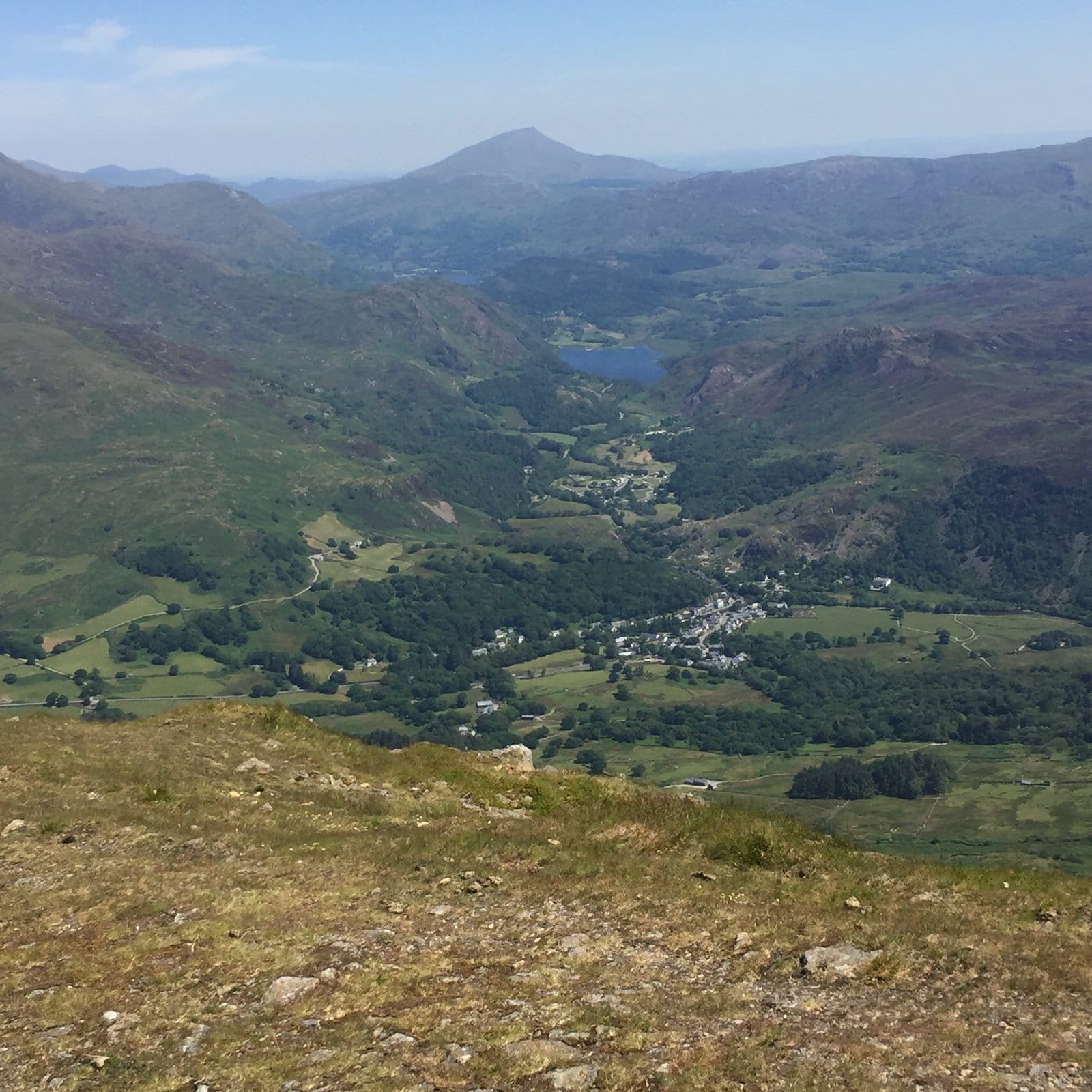 Beddgelert from the summit of Hebog