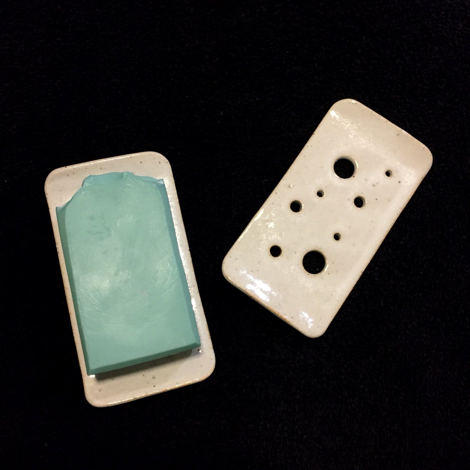 Rectangular Ceramic Soap Dish White The Soap Mine