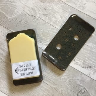 Rectangular Ceramic Soap Dish - Mystic Brown