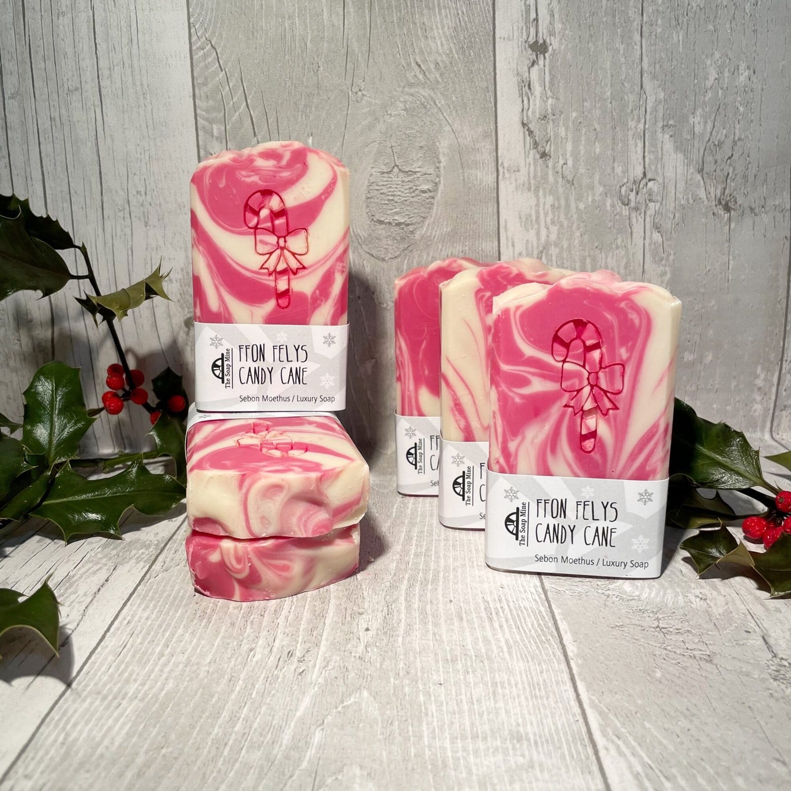 Candy Cane Handmade Soap