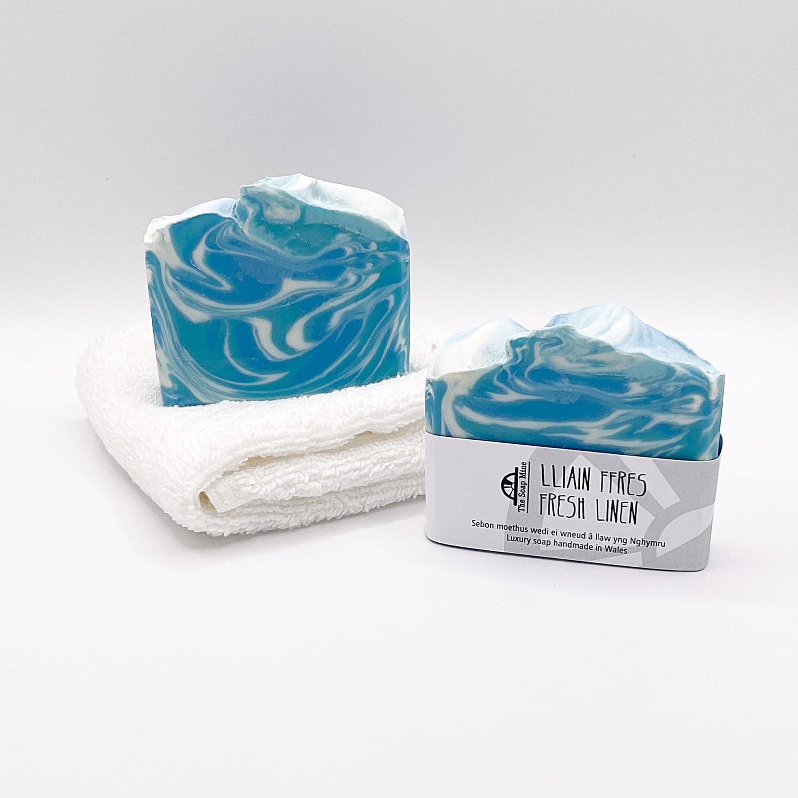 Two bars of Fresh Linen Handmade Soap