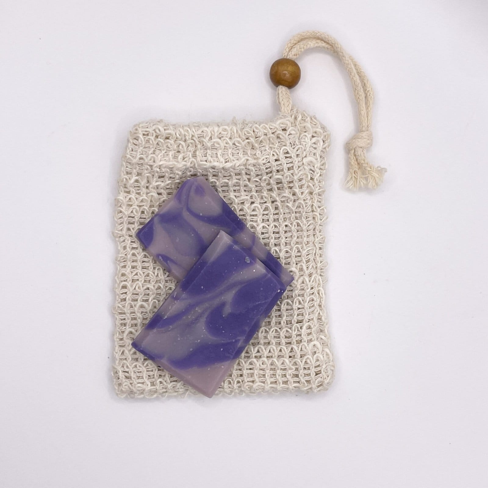 Sisal bag with soap samples