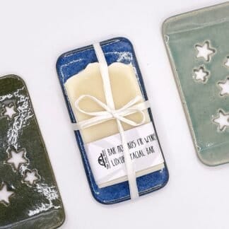 Ceramic Dish + Facial Bar Set