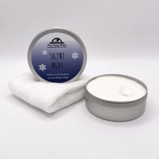 Two tins of Silent Night Luxury Body Cream