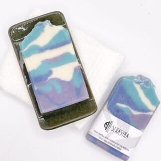 Two bars of Serestra handmade soap