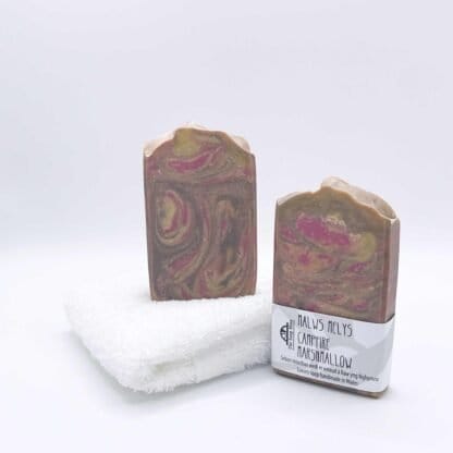 Two Bars of Campfire Marshmallow Handmade Soap