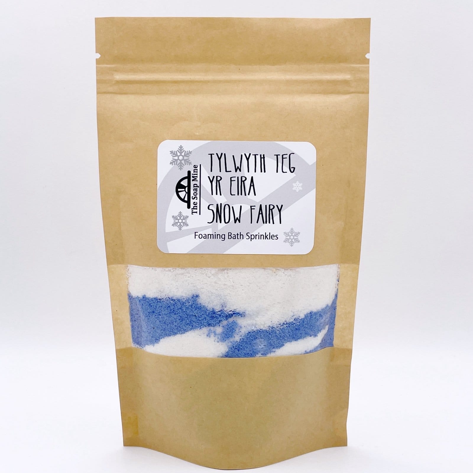 One Pack of white and Blue Snow Fairy Bath Sprinkles